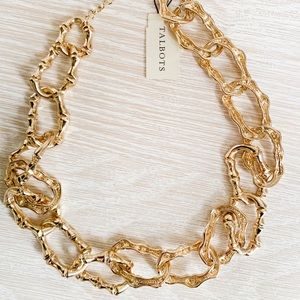 NWT Talbots gold necklace